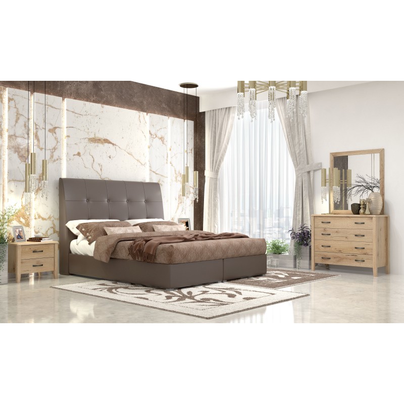 Κρεβάτι Διπλό 60 ΜΕΛΙ Αποθηκευτικό Χώρο