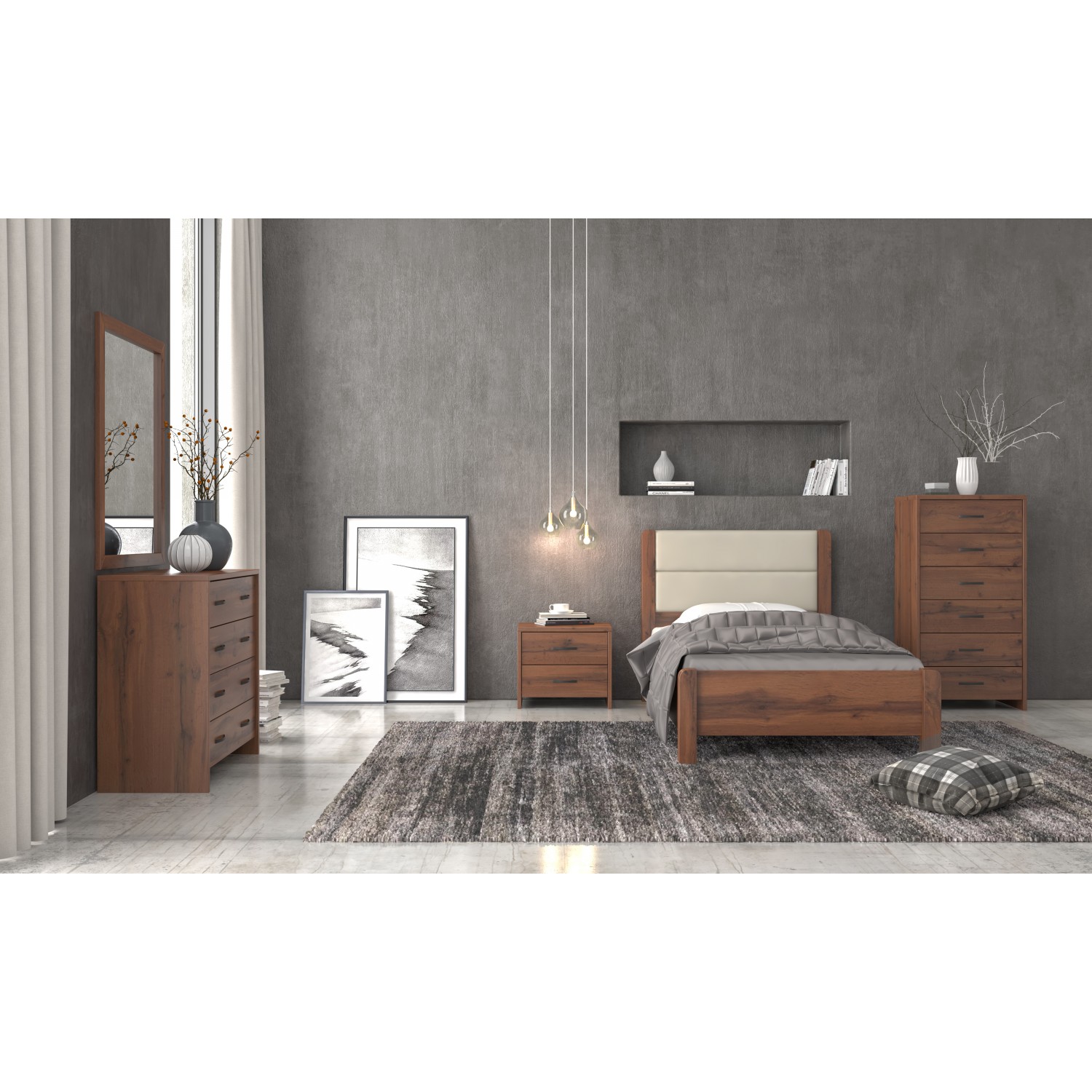 Κρεβάτι 45Δ  με τεχνόδερμα